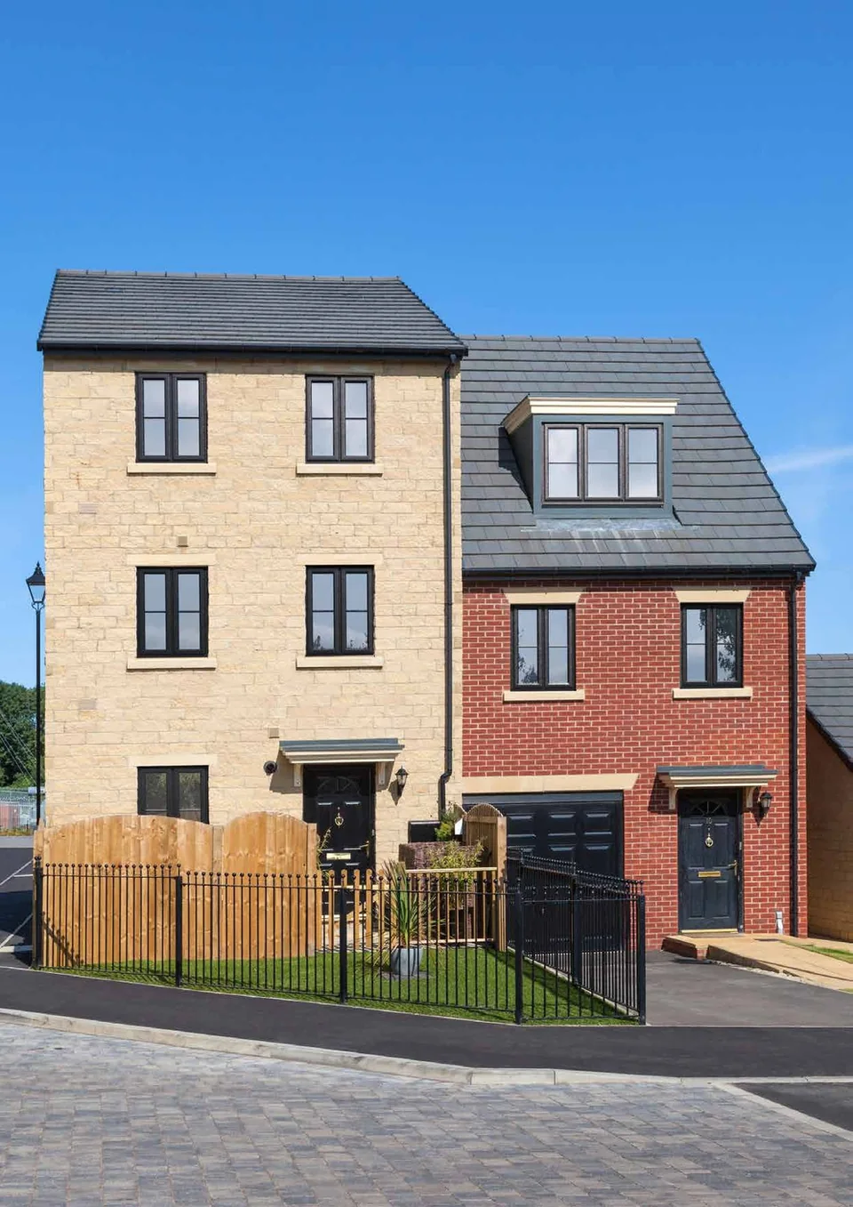 Brick and stone townhouses with new windows and doors – Roundhay Windows And Doors